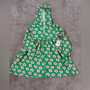Tucker + Tate Swim Coverup, Girls size 6, green flowers bnwt